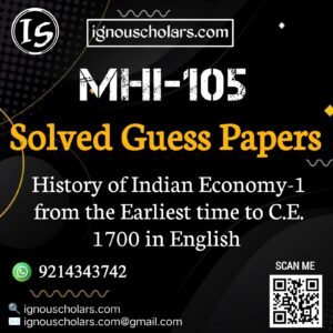 MHI 105 Solved Guess Paper June Exam in English