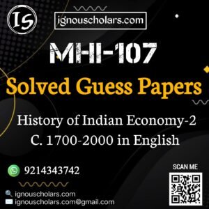 MHI 107 Solved Guess Paper June Exam in English