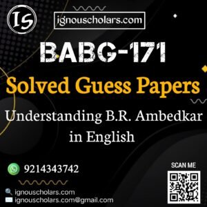BABG 171 Solved Guess Paper June Exam in English