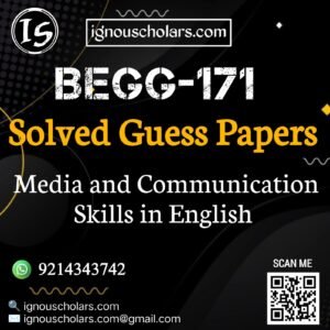 BEGG 171 Solved Guess Paper June Exam
