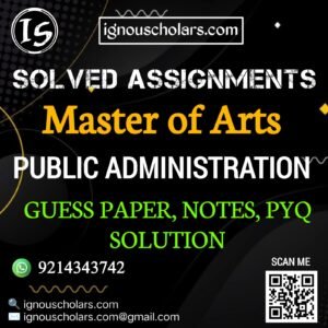 MA Public Administration